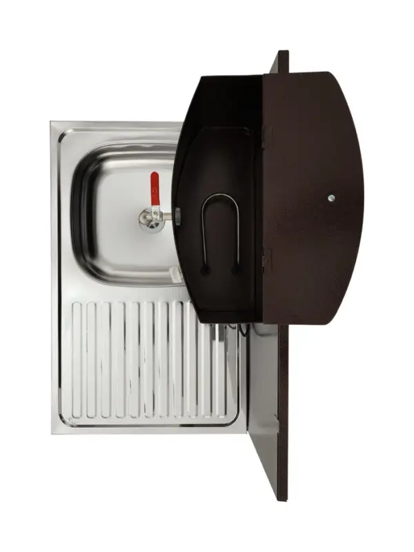 Умывальник "ТермМикс" Тандем, с ЭВН, нержавеющая мойка, 1250 Вт, 17 л, цвет медь