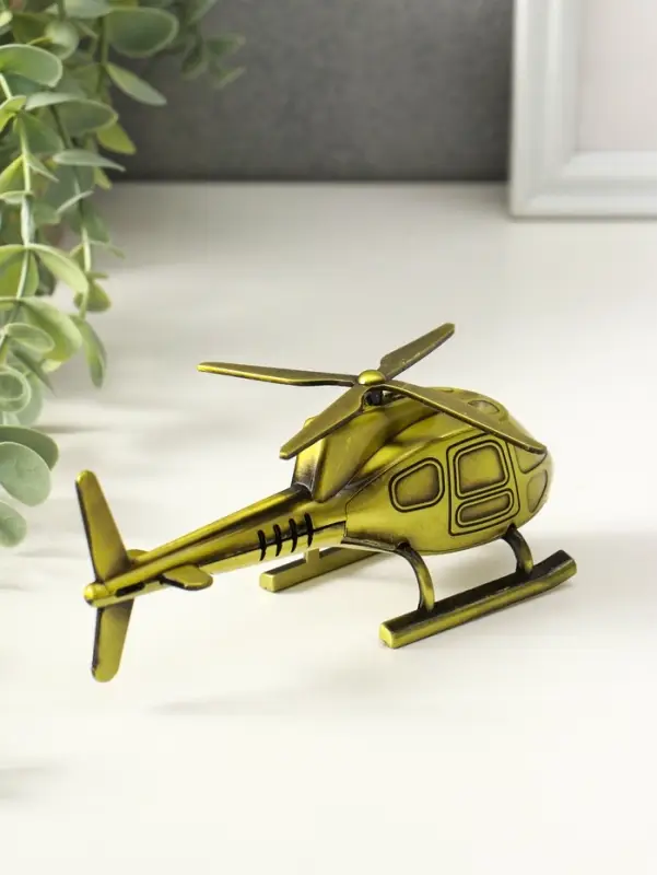 Сувенир металл "Вертолёт" 15,3х9,5х5,8 см