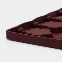 Форма для леденцов Доляна &laquo;Цветы&raquo;, силикон, 25&times;10.5&times;1 см, 12 ячеек (3.2&times;3 см), с палочками, МИКС