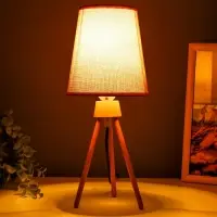 Лампа настольная RISALUX 16600/1CF, E27, 40 Вт, кофейная, 16&times;16&times;36.5 см