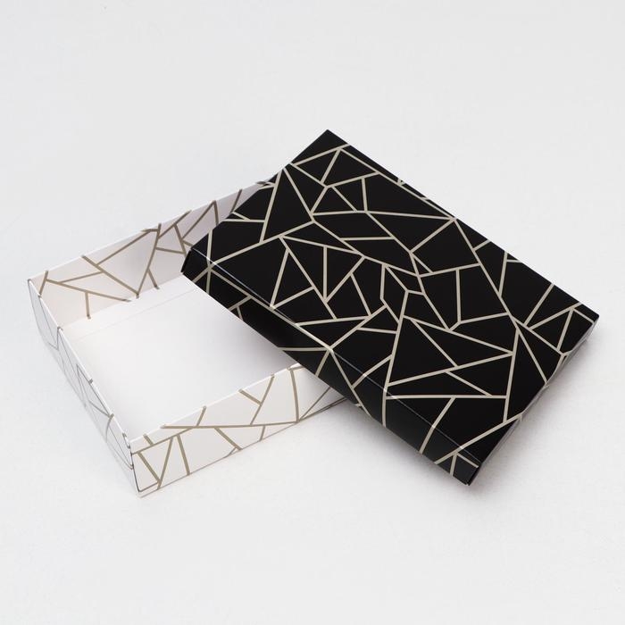 Коробка подарочная «Осколки», черно-белые, 21 х 15 х 5 см Коробка подарочная «Осколки», черно-белые, 21 х 15 х 5 см