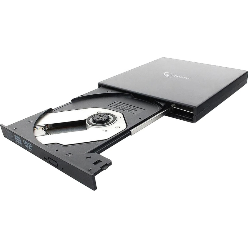Привод DVD Gembird DVD-USB-02 пластик, черный USB 2.0