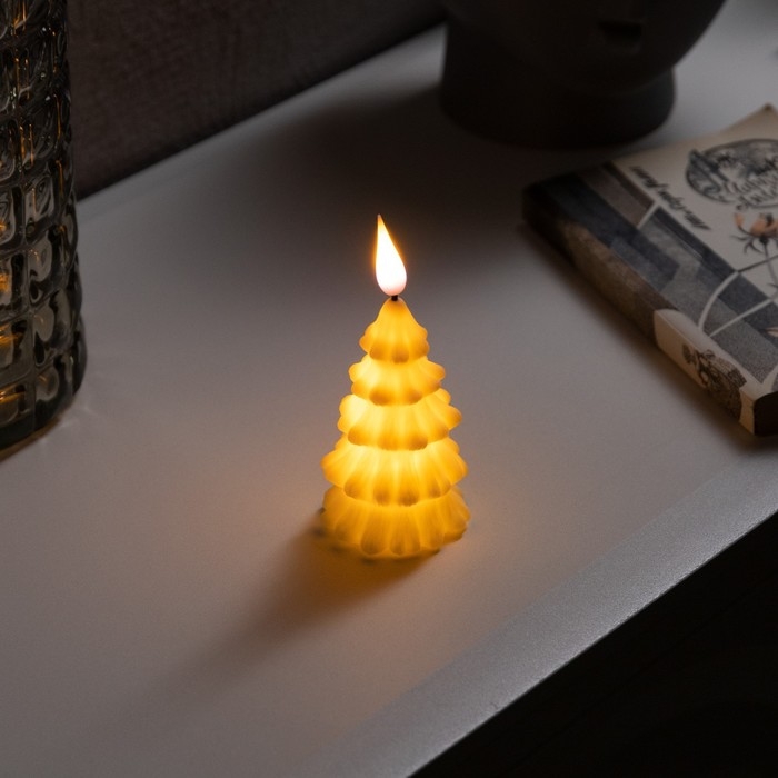 Светодиодная фигура «Ёлочка» 6 × 12 × 6 см, пластик, батарейки AG13х3 (в комплекте), свечение тёплое белое Светодиодная фигура «Ёлочка» 6 × 12 × 6 см, пластик, батарейки AG13х3 (в комплекте), свечение тёплое белое