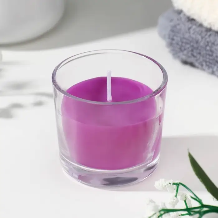 Свеча ароматическая в стакане АЛАНИЯ Свеча ароматическая в стакане АЛАНИЯ "Смородина", 5,5 см