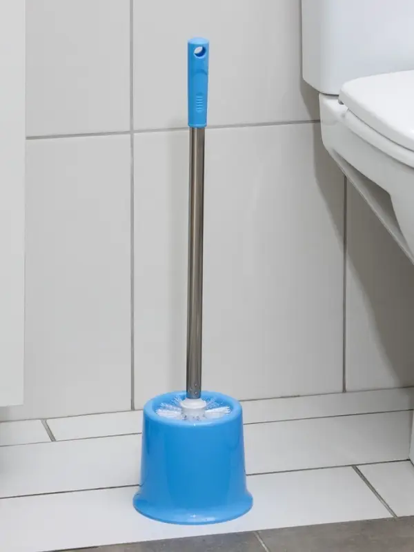 Ёршик для унитаза с подставкой, 13&times;53 см, цвет МИКС