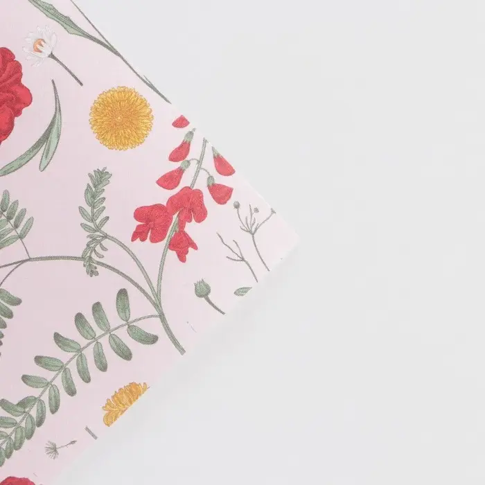 Бумага упаковочная крафтовая &laquo;Цветы&raquo;, 50 х 70 см