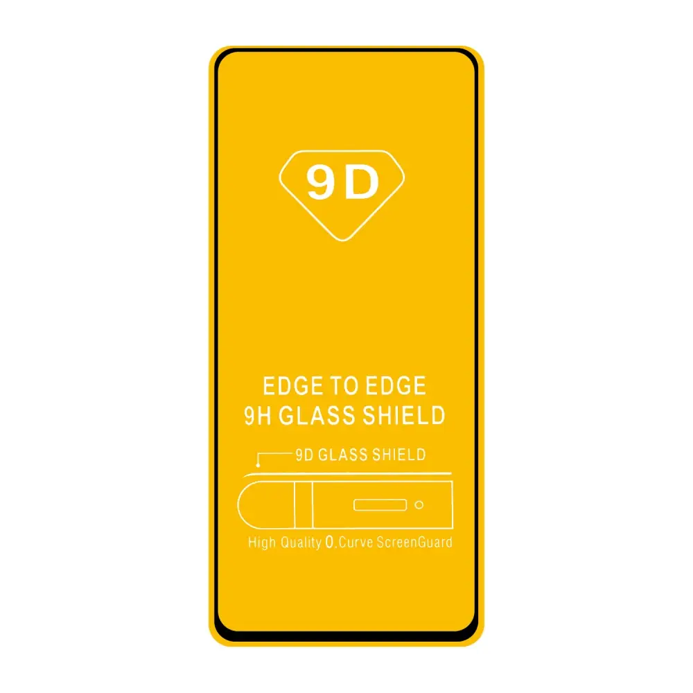Защитное стекло Xiaomi Poco X3 с рамкой 9H Full Glue без упаковки (25 шт./уп.)