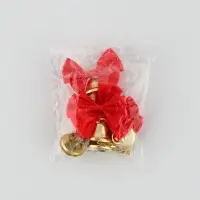 Колокольчик на булавке с бантом на выпускной, красный, d = 2,6 см