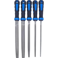 Набор напильников 200 мм, двухкомп. рукоятки,5 предм KING TONY NO1005GQ