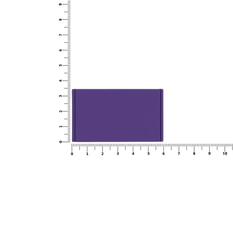 Лейбл из ПВХ Dzeta, M, фиолетовый