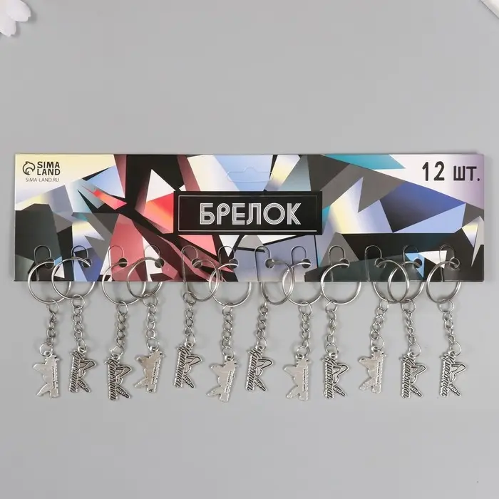 Брелок металл Брелок металл "Красотка - туфелька и помада" 1,5х2,5 см