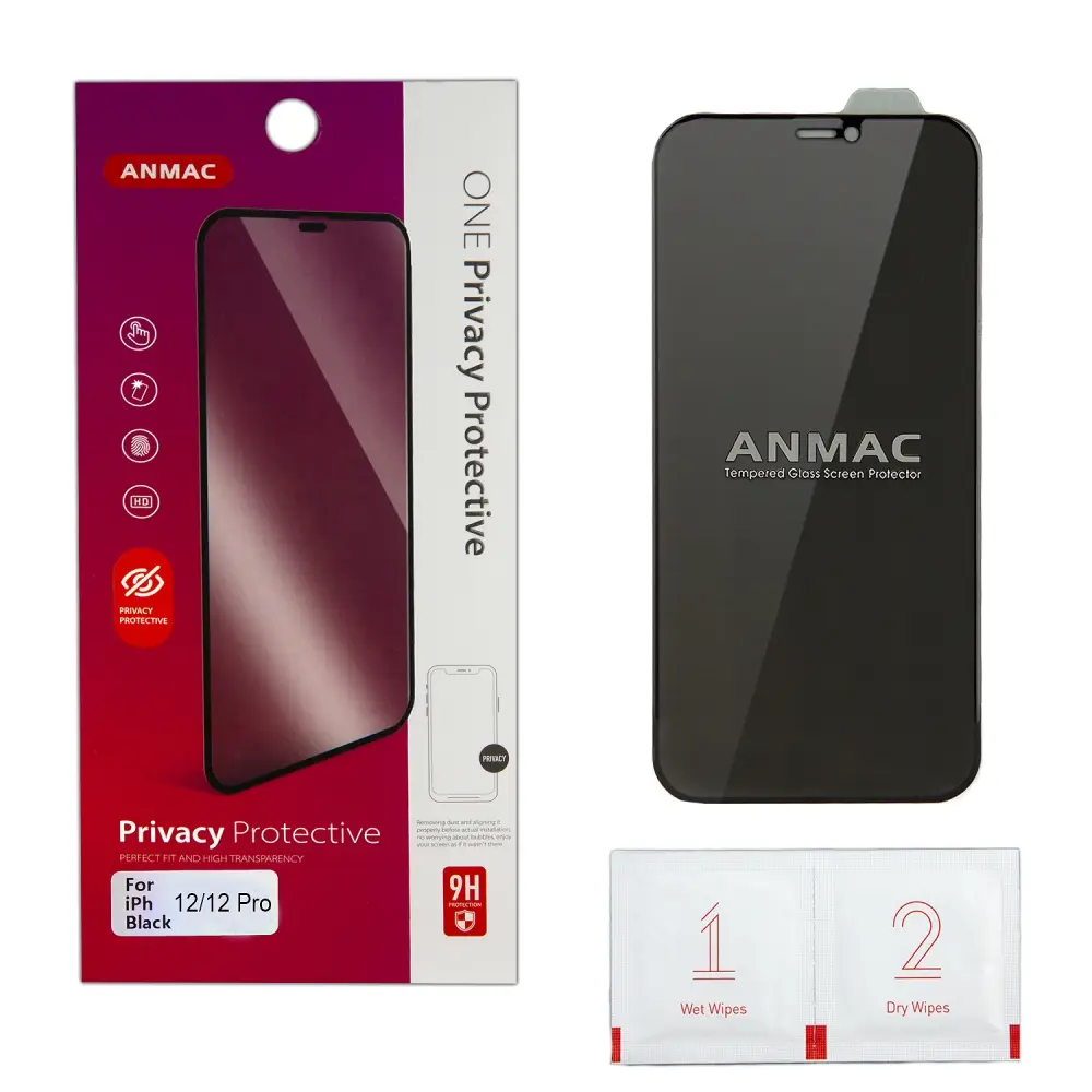 Защитное стекло iPh 12/12 Pro Anmac Privacy