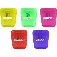Точилка Kores DEPOSITO 1X одно отверстие, цвета в ассортименте 35809