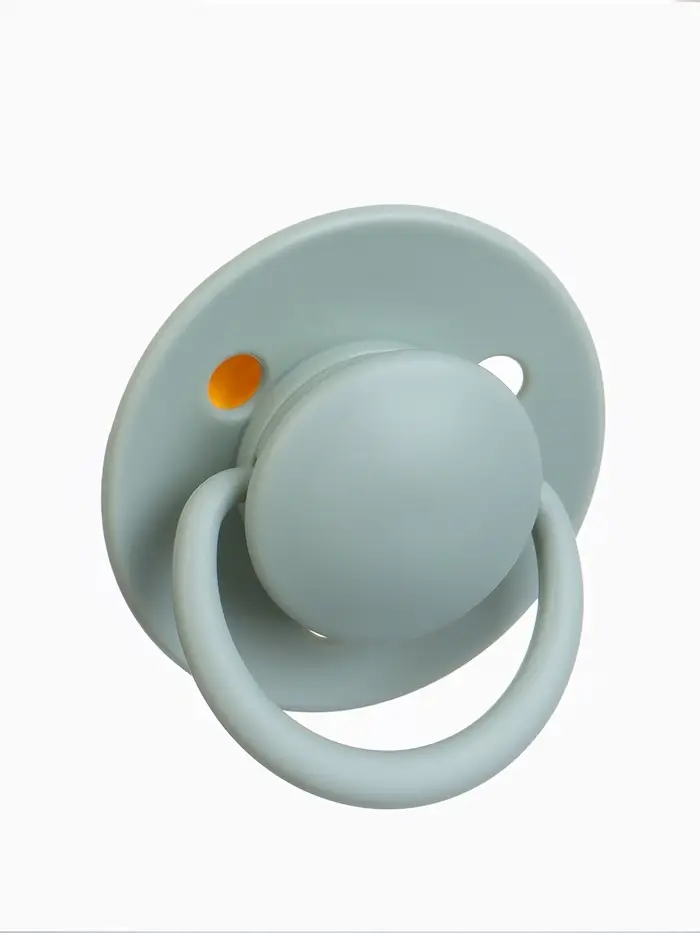 Набор классических пустышек, 2 шт., латекс, айвори/зелёный, в контейнере, от 6 мес., M&B