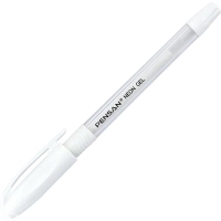 Ручка гелевая неавтомат. PENSAN NEON WHITE1,0мм,бел.черн,манж,2290/12