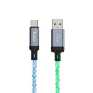 Кабель U112 HOCO USB на Type-C 1M 3A серый