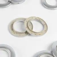 Люверсы для штор, d=4.1/7.5 см, 10 шт., цвет серебряный