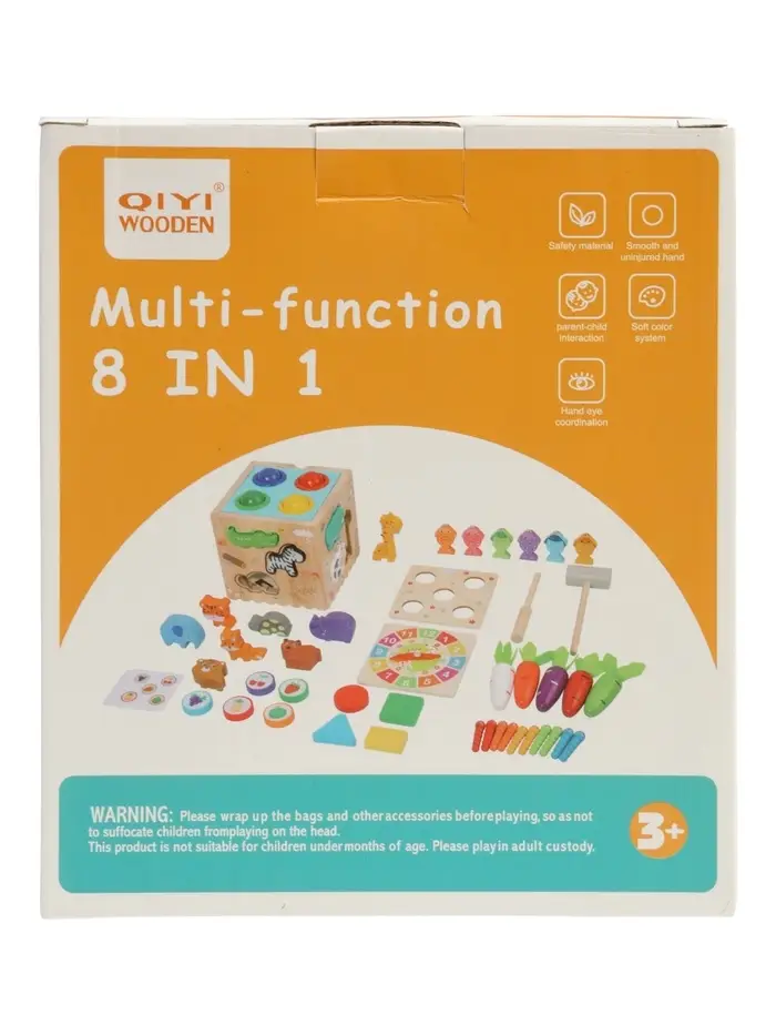 Деревянный сортер  8 в1 для малышей