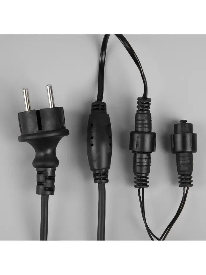 Гирлянда &laquo;Бахрома&raquo; 6&times;0.7 м, IP44, УМС, тёмная нить, 120 LED, свечение мульти, 220 В