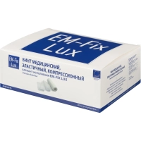 Бинт эласт компресс 6cм х 4м картон уп EM-FIX LUX 20 шт./уп