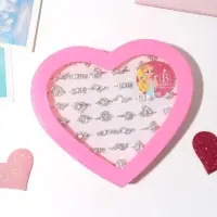 Кольцо «Выбражулька» королевское, форма МИКС, белое в серебре, безразмерное