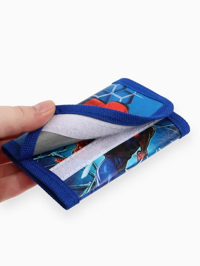 Кошелек детский на липучке &laquo;Супергерой&raquo;, синий 9&times;9&times;1