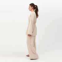 Костюм женский (туника, брюки) MINAKU: Casual Collection цвет бежевый, размер 48
