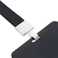 Бейдж горизонтальный, внешний 100&times;80 мм, внутренний 52&times;82 мм, лента 42 см, Кот