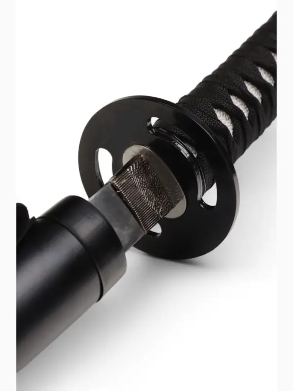 Макет оружия &laquo;Сувенирная катана на подставке&raquo;, чёрные ножны с иероглифами, 104 см