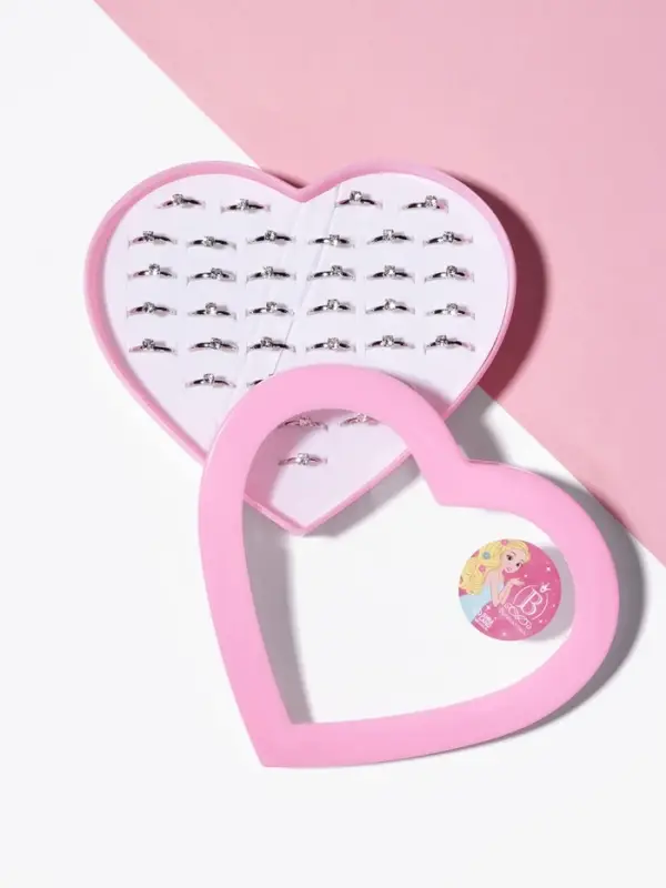 Кольцо детское Выбражулька «Как у мамы», кристалл 4 мм, белое в серебре, безразмерное Кольцо детское Выбражулька «Как у мамы», кристалл 4 мм, белое в серебре, безразмерное