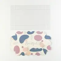 Коробка для печенья, кондитерская упаковка с PVC крышкой, &laquo;Абстракция&raquo;, 10.5 х 21 х 3 см