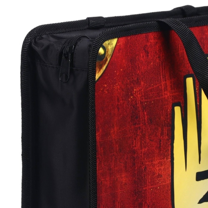 Папка пластиковая с ручками А4, на молнии, 75х330х260 мм, Гравити Фолз