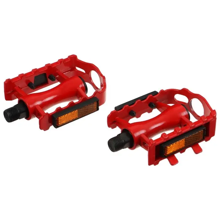 Педали 9/16" Dream Bike, с подшипниками, пластик/сталь, цвет красный