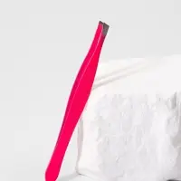 Пинцет скошенный, узкий, 9 см, МИКС
