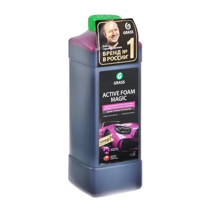Бесконтактный шампунь Grass Active Foam Magic, 1 л