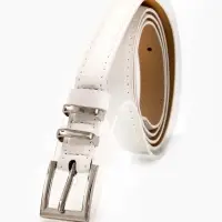 Ремень жен 03-01-02-01, Июнь2502, 2*0,3*110 см, без винта, пряж металл, 1 прокол, белый Ремень жен 03-01-02-01, Июнь2502, 2*0,3*110 см, без винта, пряж металл, 1 прокол, белый