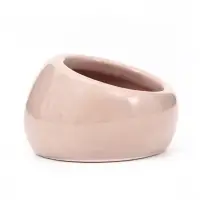 Миска для грызунов, 30 мл, 5.7&times;5.7&times;3.5 см, со скошенным краем, керамика, серая