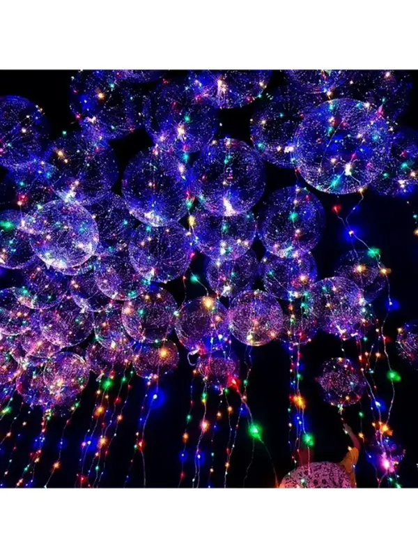 Светодиодная лента для воздушного шара, гирлянда, 3 метра, 31 диод, белая