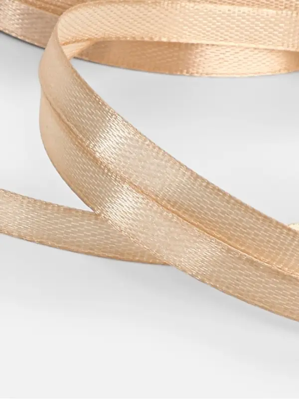 Лента атласная, 6 мм &times; 23 &plusmn; 1 м, цвет бежевый №267