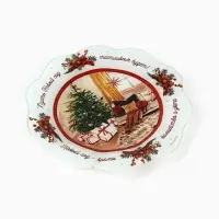 Тарелка новогодняя плоская &laquo;Новый год&raquo;, d=23 см