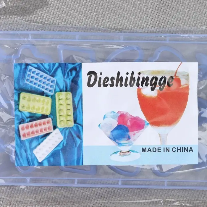 Форма для льда, 22×11×2 см, 18 ячеек, цвет МИКС Форма для льда, 22×11×2 см, 18 ячеек, цвет МИКС