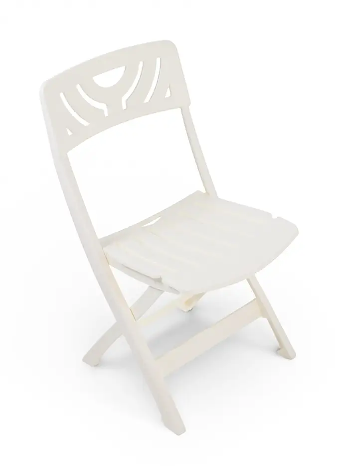 Стул садовый Decorona DeRiviera, 46&times;50&times;82 см, складной, пластиковый, белый