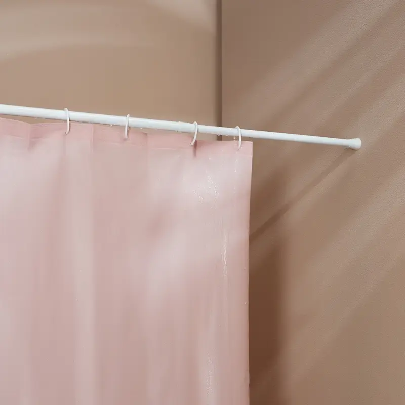 Карниз для шторы в ванную тм VETTA, 2м, телескопический, сталь, белый