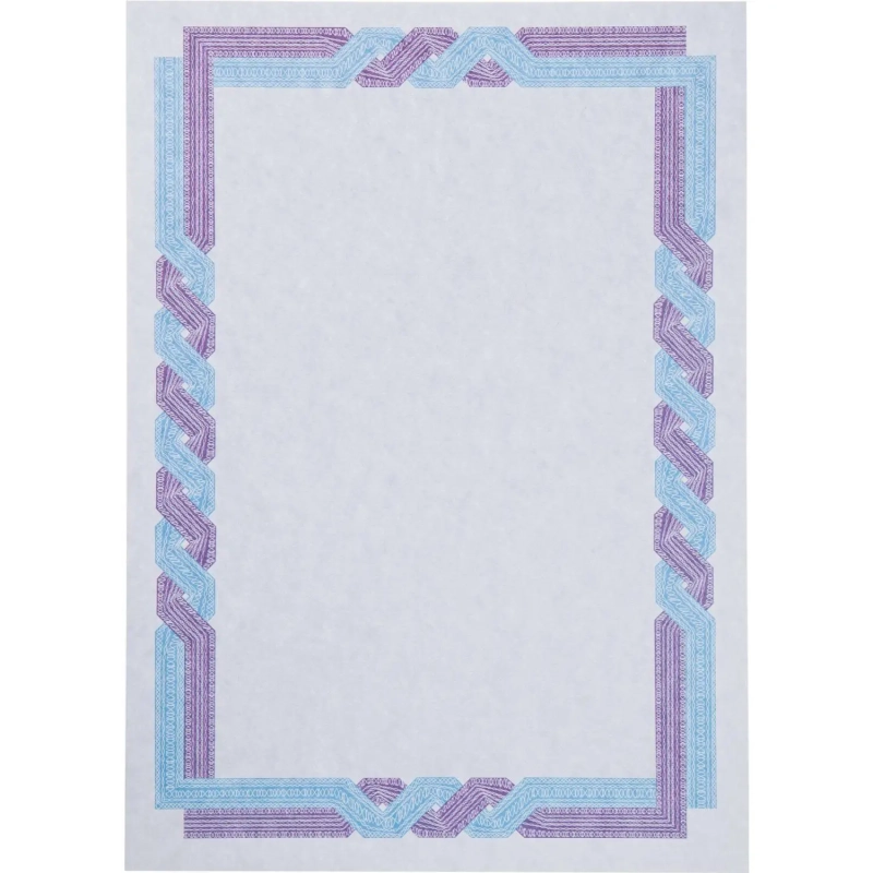 Сертификат-бумага А4 Attache 50 шт/уп&nbsp; сине-голубая крученая рамка ID1