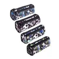 Пенал-тубус школьный Calligrata &laquo;Футбол&raquo;, на молнии, 2 отделения, МИКС