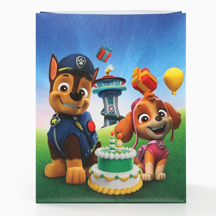 Набор крафтовых пакетов со стикерами, Щенячий патруль, 18х22х12 см Набор крафтовых пакетов со стикерами, Щенячий патруль, 18х22х12 см