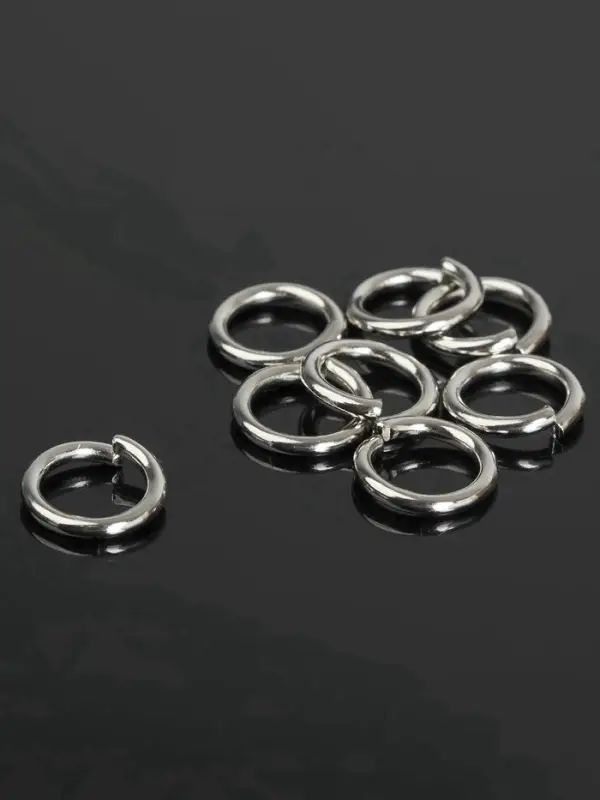 Кольцо соединительное &laquo;СМ-1009&raquo;, 1&times;1&times;0.2 см, набор 50 г, &plusmn; 130 шт. цвет серебро