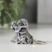 Брелок "Рыболов" маленький , 3,9см