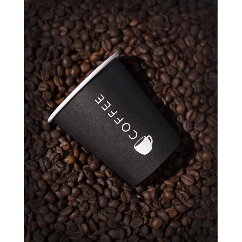 Стакан одноразовый бум односл. 200мл d-80мм SP9S Total Black 50шт/уп