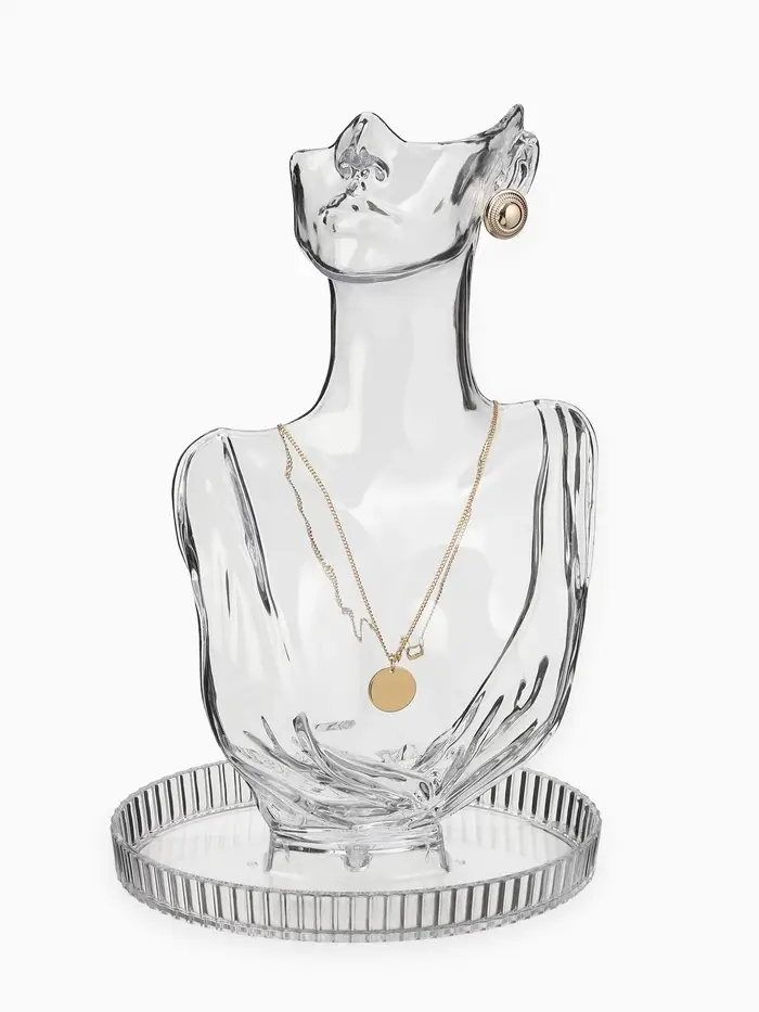 Бюст для украшений, 13&times;21&times;32 см, прозрачный